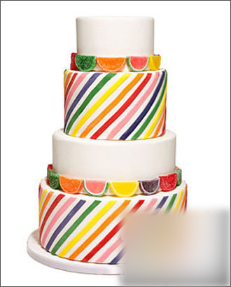 彩虹蛋糕:婚礼上最靓的一道风景